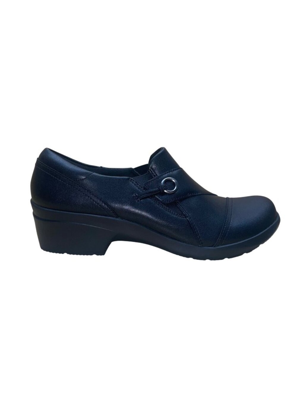 Clarks Women’s Black Leather Ultimate Comfort Slip-On Loafers Size 11 M
